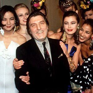 Ungaro (Paris) Men's Elegant Pinstripe (2) Button Luxury Blazer